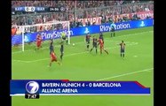 Noche soñada para Bayern Múnich termina con goleada 4-0 sobre Barcelona