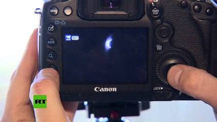 El eclipse solar visto desde un avión