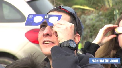 L'éclipse vue de l''observatoire  du Pic des Fées à Hyères