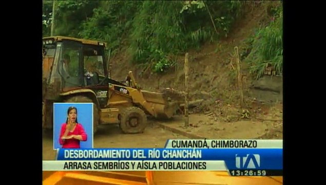El desbordamiento del río Chanchán arrasa sembríos y aísla poblaciones