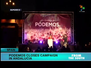 Spain: Podemos closes campaign in Andalucia