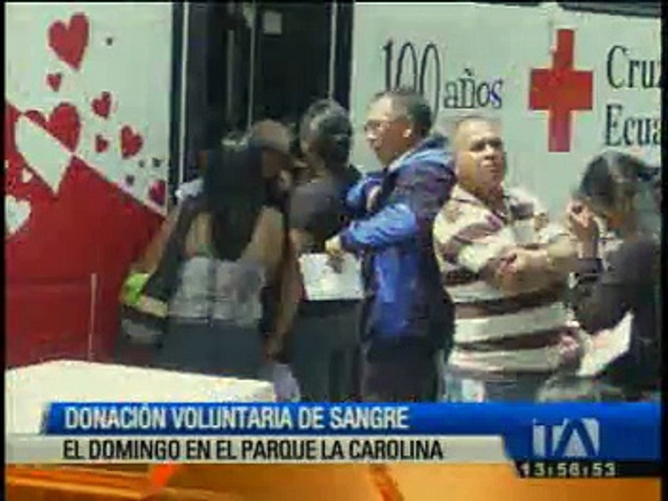 Donación vluntaria de sangre el domingo en la Carolina
