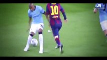 Lionel Messi nutmegs vs Manchester City
