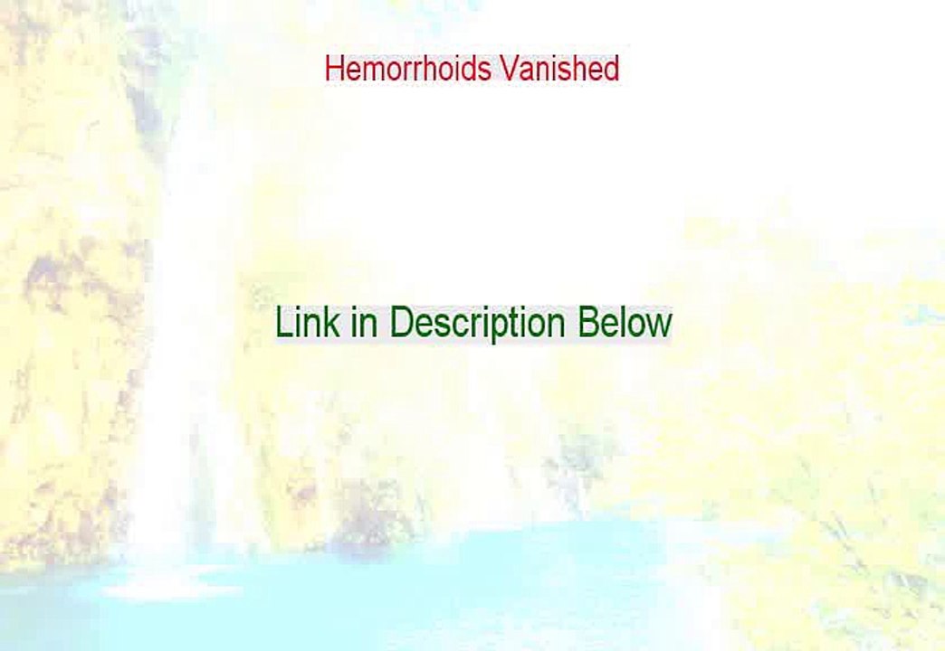 Hemorrhoids Vanished PDF Download - Hemorrhoids Vanished