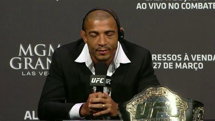 UFC 189 news conference in Rio de Janeiro