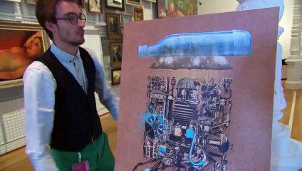 Showing IKEA print to Art experts