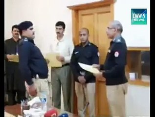 Sepoys slipped while saluting IG Punjab during a ceremony