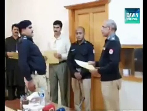 Sepoys slipped while saluting IG Punjab during a ceremony