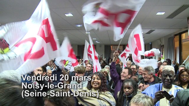 Meeting à Noisy le Grand en présence de Jean-Christophe Cambadélis le 20 mars 2015