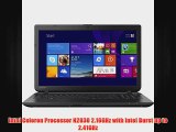 Toshiba Satellite C55B5201 156 Laptop Intel Celeron Processor N2830 4GB RAM 500GB Hard Drive DVDRWCDRW drive Windows 81