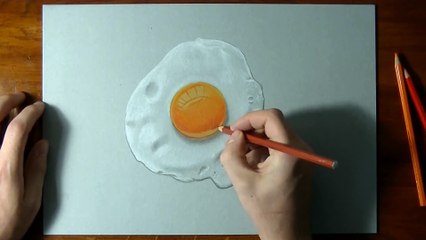 How to draw a perfectly fried egg _)