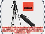 Lightweight 57-inch Professional Video Tripod For Canon Vixia HF11 HF20 HF200 HFM50 HFM500