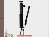 U-Shot Monochrome Gopro Monopod Telescopic Pole  (BLACK)