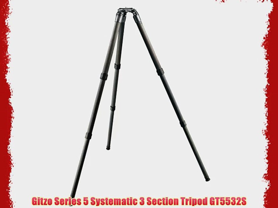 Gitzo Series 5 Systematic 3 Section Tripod GT5532S
