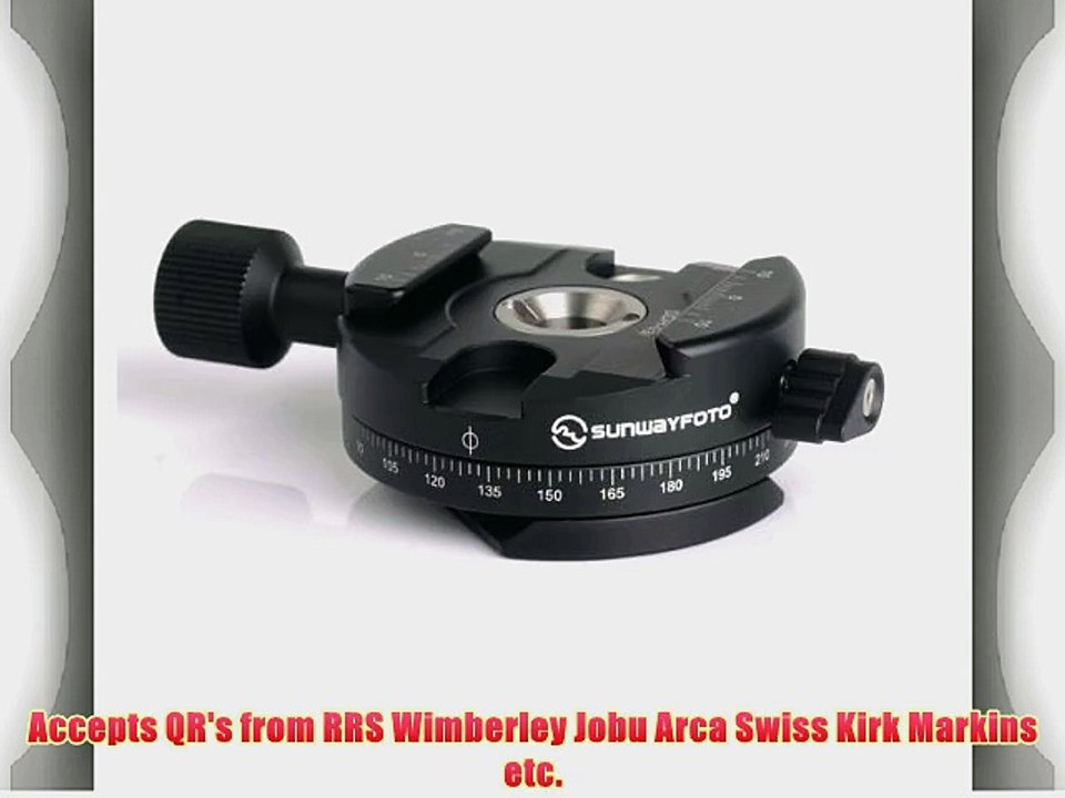 SUNWAYFOTO DDH-03i Fluid Panning Tripod Clamp Arca Compatible DDH03i Sunway