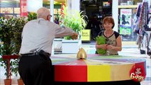 Tie Gets Caught in Wheel of Fortune