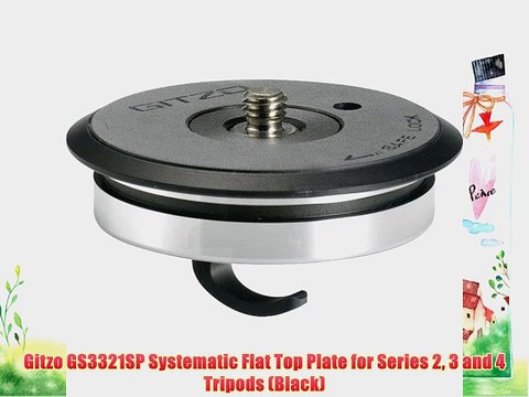 Gitzo GS3321SP Systematic Flat Top Plate for Series 2 3 and 4 Tripods (Black)