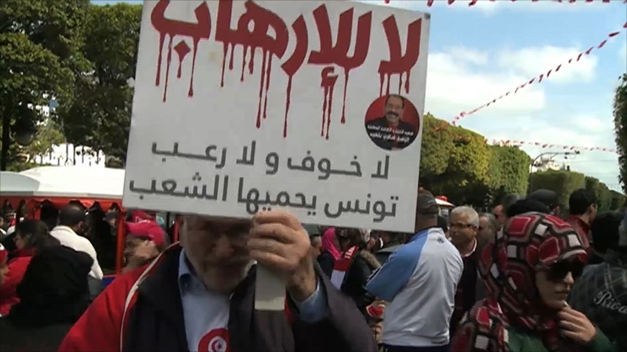 مسيرات منددة بالإرهاب في ذكرى استقلال تونس