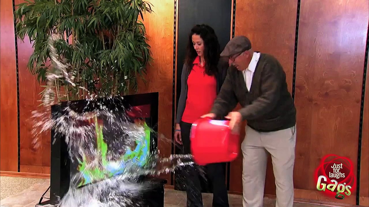 Old Man Puts Out TV Fire