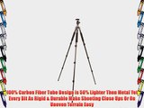 Polaroid 65 Pro Carbon Fiber Tripod With Removeable Ballhead Includes Deluxe Tripod Carrying