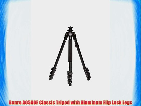 Benro A0580F Classic Tripod with Aluminum Flip Lock Legs