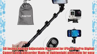 Kootek? Telescopic Handheld Monopod Selfie Stick Pole with Bluetooth remote Shutter Button