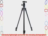 Dolica AX570B001 57in Featherweight Aluminum Tripod with Ball Head (Black)