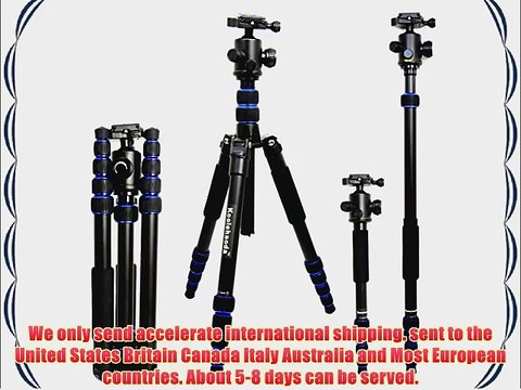Koolehaoda 62 Professional Digital Tripod Monopod Q-02 Ball Head for Dslr Camera Travel Dv