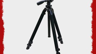 Slik Pro 400DX Tripod Legs - Black - with 3-Way Pan/Tilt Quick Release Head - Height 18.5 -