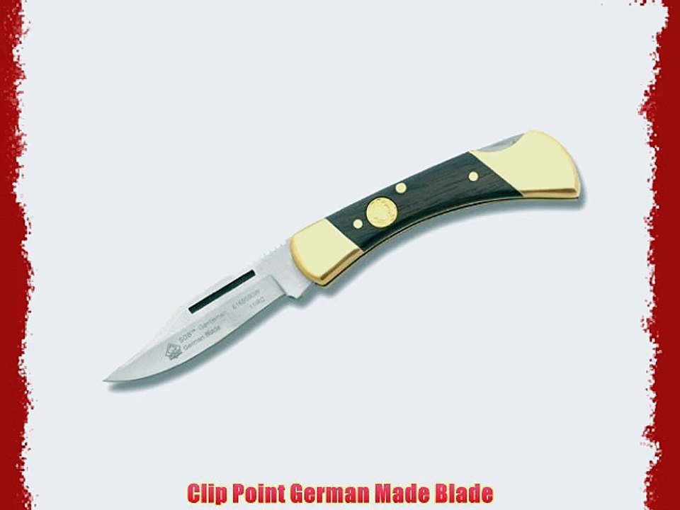 Puma 6169590W Gentleman SGB Folding Knife Plain Brown