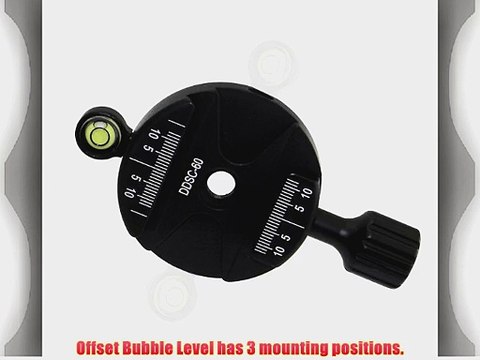 Desmond 60mm Disc Circular Clamp DDSC-60 Arca-Swiss Compatible with 3 Position Bubble Level