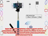 PINPO? Blue Extendable Durable Selfportrait Photo Selfie Handheld Stick Monopod With Adajustable