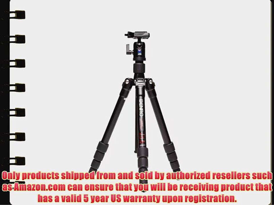 Benro A1690T Travel Angel Tripod Kit with Aluminum Twist Lock Legs with BH0 Head