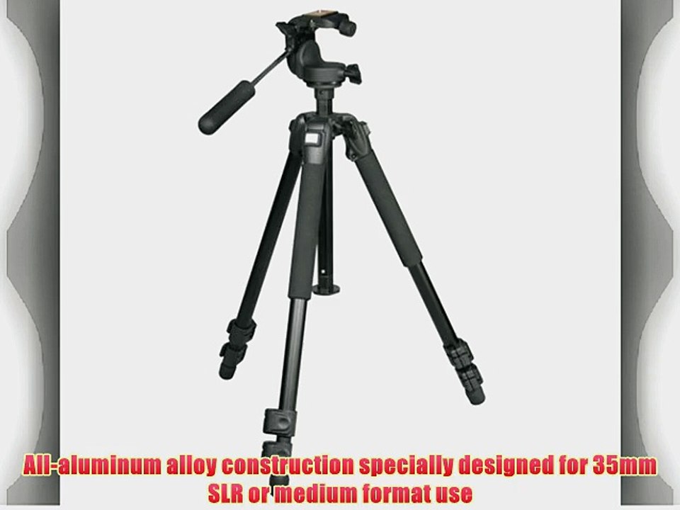 Vanguard Tracker 1 Aluminum Tripod with 3-way Magnesium Alloy Video Panhead