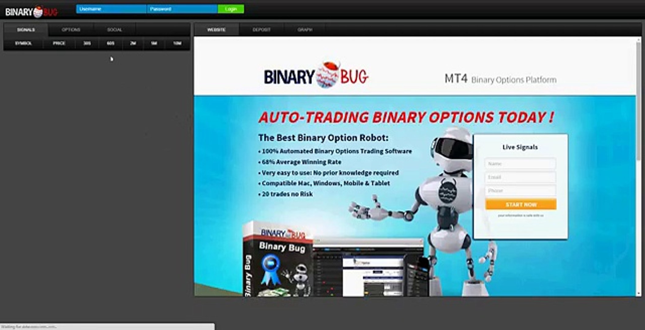 Basic intro for binary bug binary option bot - video Dailymotion
