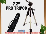 Professional PRO 72 Super Strong Tripod With Deluxe Soft Carrying Case For The Kodak Zi8 Video