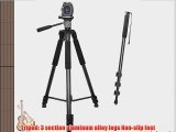 XIT Photo XT75TRB 75 Tripod  Zeikos 72 Monopod XT72MP for all Cameras