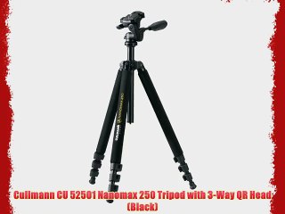 Cullmann CU 52501 Nanomax 250 Tripod with 3-Way QR Head (Black)