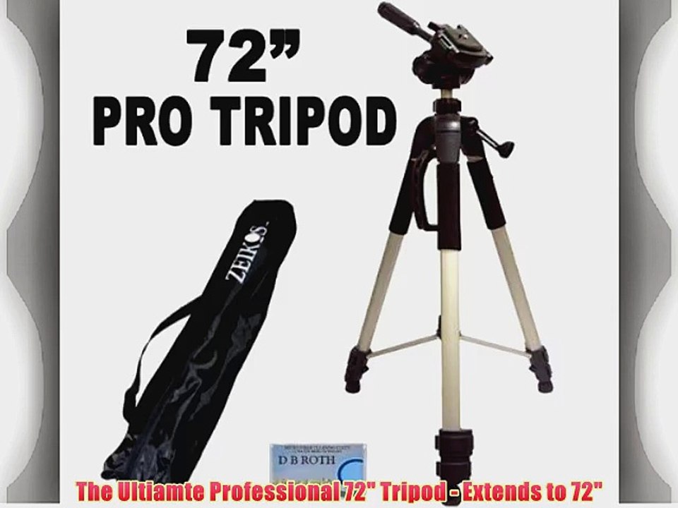 .. Professional PRO 72 Super Strong Tripod With Deluxe Soft Carrying CaseFor The Canon VIXIA