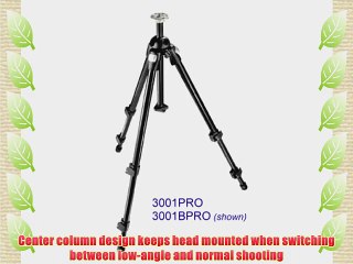 Manfrotto 3001BPRO Professional Tripod without Head (Black)