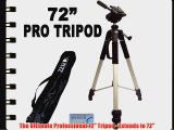Professional PRO 72 Super Strong Tripod With Deluxe Soft Carrying Case For The Canon EOS Rebel