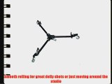Manfrotto 181B Folding Auto Dolly for Twin Spiked Metal Feet Tripods (Black)