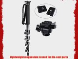 Manfrotto 695CX Carbon Fiber 5 Section Monopod with 234RC Swivel Head   2 Replacement Quick