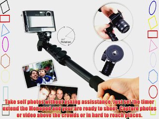 First2savvv ZP-188A01 black Self-portrait extendable telescopic handheld Pole Arm monopod Camcorder/Camera/mobile