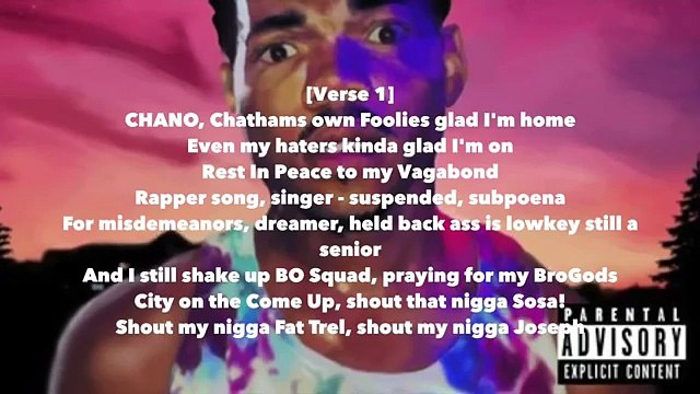 Lyrics Chance The Rapper - Juice - Acid Rap HD