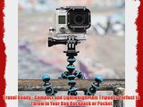 Gorillapod Flexible Tripod (Lime Green) For Action Cameras and a Bonus GoPro Mount Adapter
