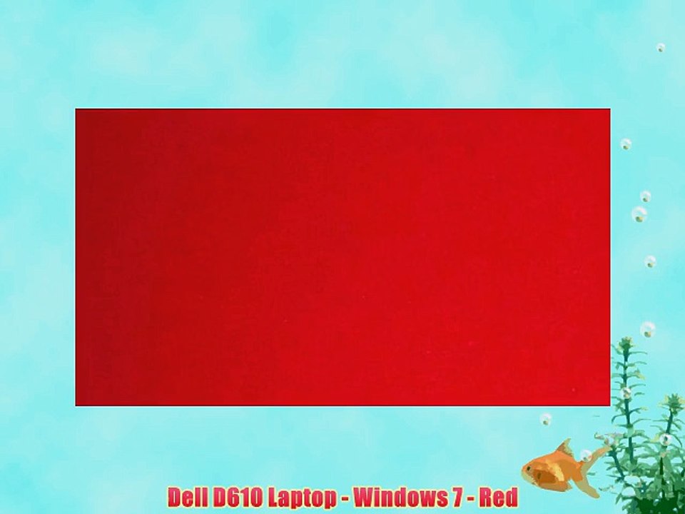 Dell D610 Laptop - Windows 7 - Red