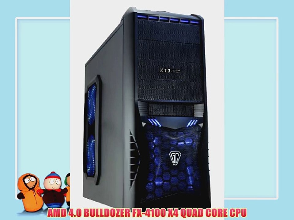 DESKTOP GAMING PC AMD 4.0 bulldozer FX-4100 8GB DDR3 RAM 2000GB HARD DRIVE ATI 5450 1GB HDMI