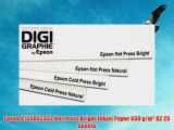 Epson C13S042332 Hot Press Bright Inkjet Paper 330 g/m? A2 25 Sheets