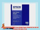 Epson C13S042333 Hot Press Bright Paper 330g/m2 for Ink-Jet Printers 432 mm x 15 m